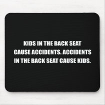 ACCIDENTS IN THE BACK SEAT CAUSE KIDS