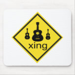 Accordian Crossing Xing Traffic Sign Mousepads
