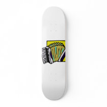 Accordian Graphic #3 Musical Instrument Design Skate Deck