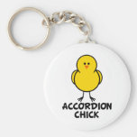 Accordion Chick Key Chains