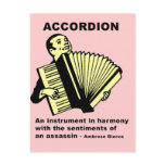 Accordion (humorously defined) postcards