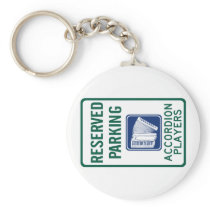 Accordion Player Parking Key Chains