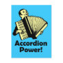 Accordion Power! Postcard
