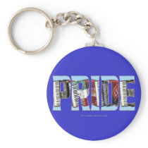 Accordion Pride Key Chain