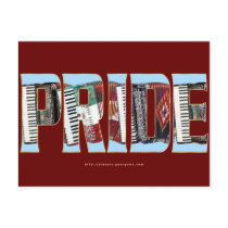Accordion Pride Post Card