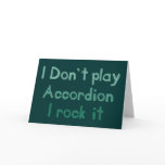 Accordion Rock It Greeting Card