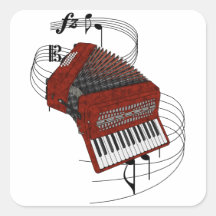 Accordion Square Stickers