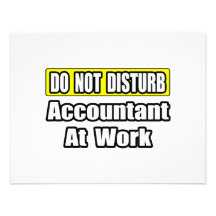 Accountant At Work Announcement