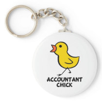 Accountant Chick Key Chain