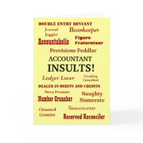 ACCOUNTANT INSULTS !! Birthday cards