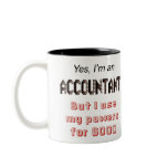 Accountant Powers Funny Office Humour Saying Mugs
