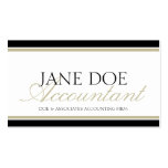 Accountant Tan Script Business Card Template
