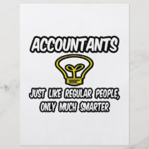 Accountants...Like Regular People, Only Smarter Personalized Flyer