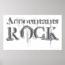 Accountants Rock Poster
