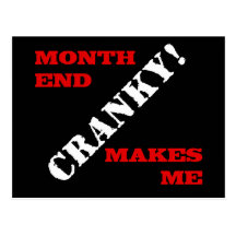 Accounting & Finance Month End Approval Stamp Post Card