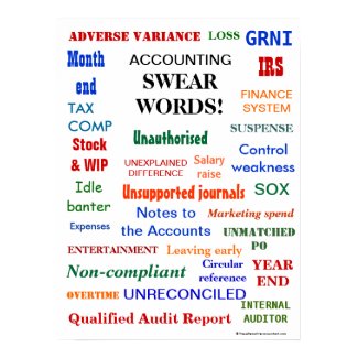 ACCOUNTING SWEAR WORDS print