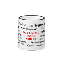 Accounting Swear Words! Rude Accountant Mug