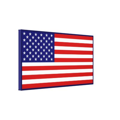 Accurate American Flag Large 60"x32" Canvas Print by Americanliberty