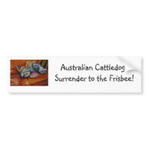 ACD's surrender only to the frisbee Bumper Sticker