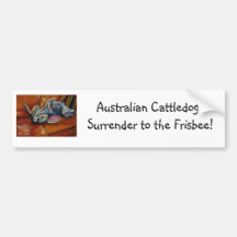 ACD's surrender only to the frisbee Bumper Sticker