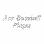 Ace Baseball Player Embroidered Shirt