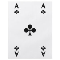 ace of clubs icon flyer design