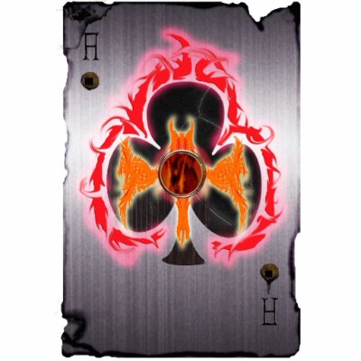 ace of clubs playing card photo cut outs by wolffreeborn