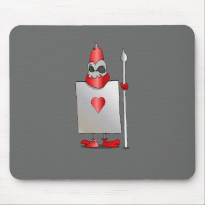 Ace of Dark Hearts Mouse Pads by cimmerrian