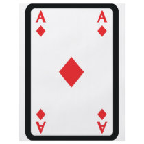 ace of diamonds with frame icon custom flyer