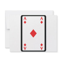 ace of diamonds with frame icon personalized announcements