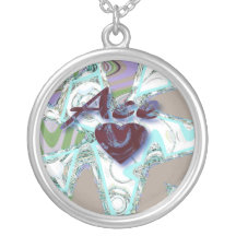 Ace of Hearts Abstract Pendants