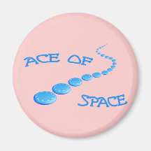 Ace of Space Frisbee Fridge Magnet