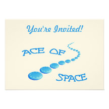 Ace of Space Frisbee Personalized Announcements