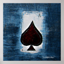 Ace of Spade Man Cave Art Posters