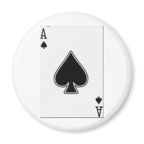 ace of spades fridge magnet