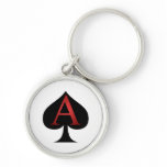 Ace Of Spades Playing Cards Keychains