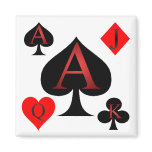 Ace Of Spades Playing Cards Fridge Magnet