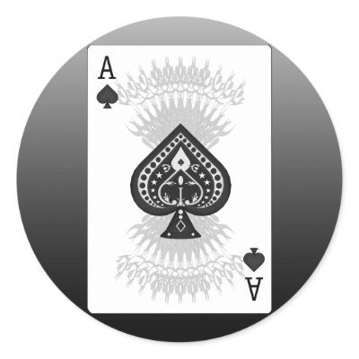 Ace of Spades Poker Card: by spiritswitchboard