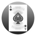 Ace of Spades Poker Card: stickers