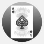Ace of Spades Poker Card: Stickers