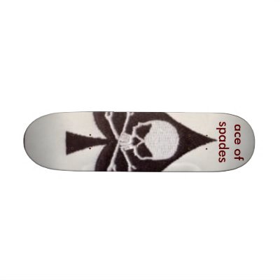 ace of spades skate deck by nocent