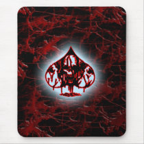 Ace of spades skull Mousepad