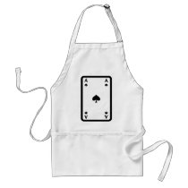 ace of spades with frame icon apron