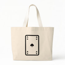 ace of spades with frame icon tote bag