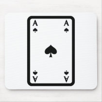 ace of spades with frame icon mouse pads