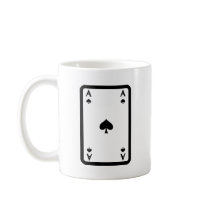 ace of spades with frame icon coffee mug