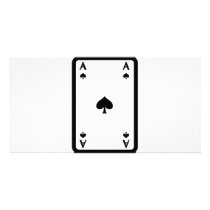 ace of spades with frame icon picture card