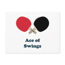 Ace of Swings Ping Pong Post Card
