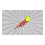 ace tennis ball on fire flames rectangle sticker