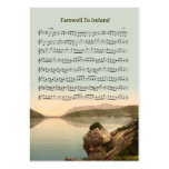 ACEO ATC Farewell to Ireland Music Reel business cards